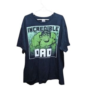 Marvel Hulk "Incredible Dad" Short Sleeve T-Shirt Men's Size 3XL